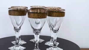 Антикварный Мозер рюмки для водки и  крепких напитков #moser #cristal #находки #барахолкакупить