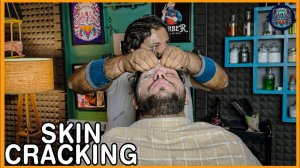 Satisfying Skin Crackling ASMR Head Massage by Indian Barber SHAMBOO