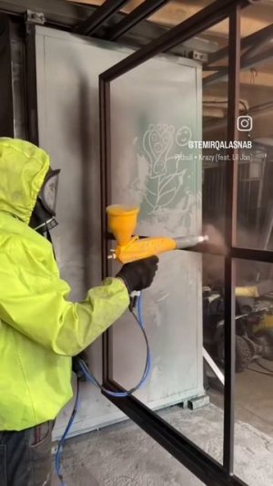 Порошковая покраска откатных ворот ⚙️🔥