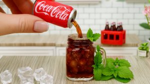 Coca-Cola в Миниатюре! 🥤Готовим Очень Вкусный Миниатюрный Напиток! 🤗 Мини Кухня