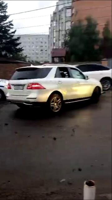 Авария в Омске в районе Крупской