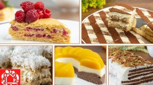 ЛЕТОМ НЕ МОГУ НАЕСТЬСЯ ЭТОЙ ВКУСНОТОЙ! 5 тортов Без выпечки!