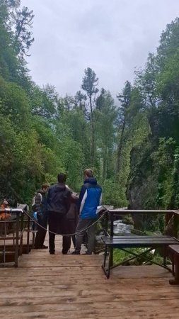 Водопад Эстюба на Телецком озере: живописный каскад в сердце Алтая 💦🏞️