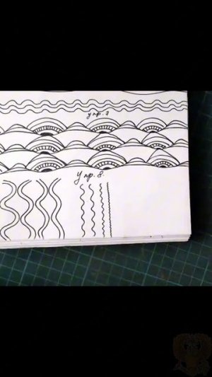 🎨 Упражнение: Кривые, волнистые линии / штриховка