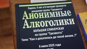 Как я докатилась до такой жизни..? Лариса 11,5 лет трезвости. Спикерская на группе "Трезвость"