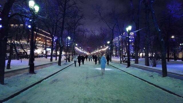 Moscow Christmas Walk Tour through Tverskoy boulevard