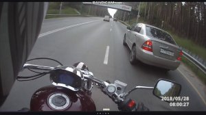Обгон через двойную сплошную