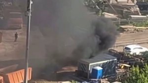 🔥В Коммунарке на стройке на Скандинавском бульваре загорелся грузовик🔥