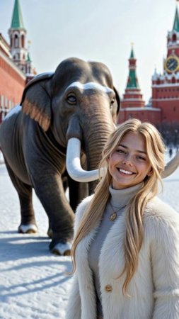 A_young_Russian_woman_stands_con