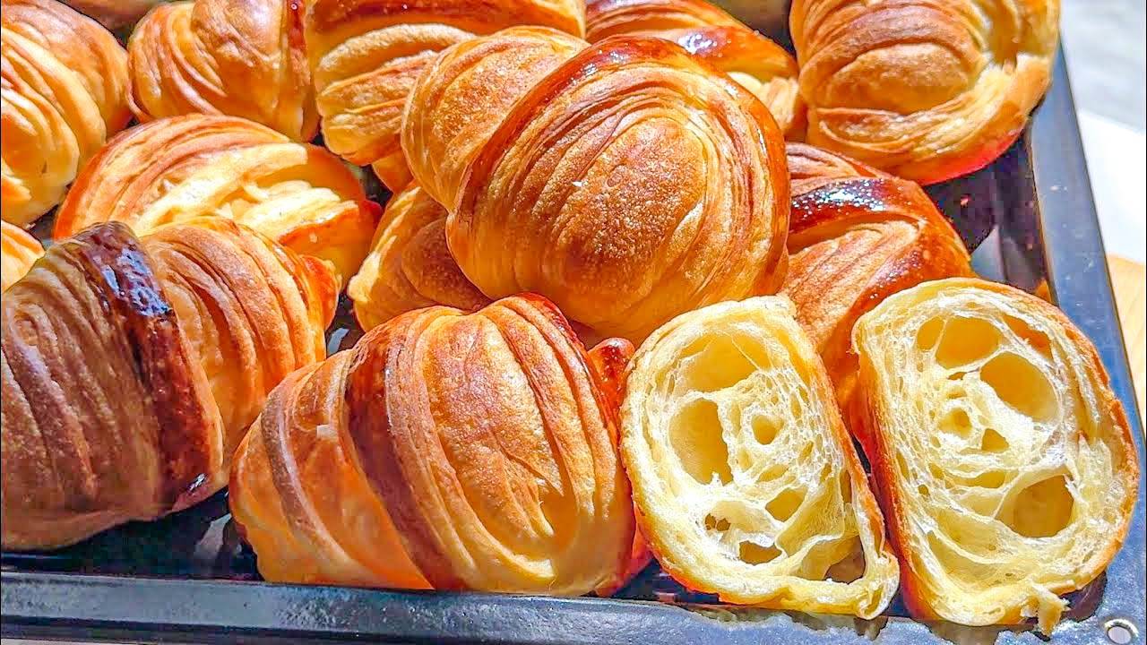 Домашние булочки из слоеного теста, очень вкусный и хрустящий рецепт, как круассаны. Простой рецепт