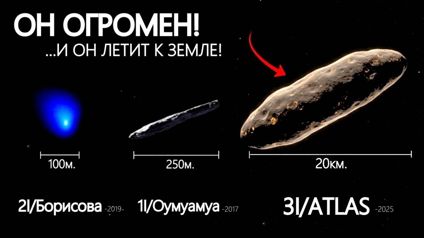 Новый межзвёздный объект 3I ATLAS 2025, прямо сейчас пересекает Солнечную Систему!