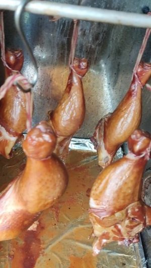 Куриные окорочка горячего копчения