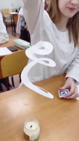 Расширение воздуха под действием тепла #физика #science #physics