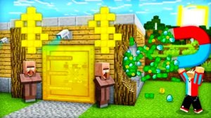 Я ОГРАБИЛ БАНК ЖИТЕЛЕЙ В МАЙНКРАФТ  Minecraft