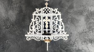 Небольшая, изысканная угловая полка для икон — создайте уютный домашний иконостас!