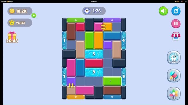 Block Jam или Color Block Jam прохождение Уровень 183