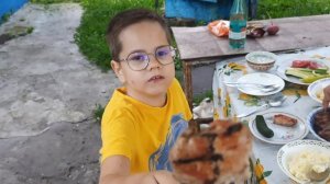 У бабушки в деревне, ужин на природе 05-07-2025