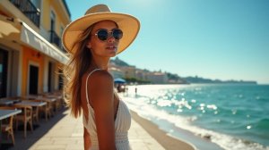 🌴 Французская Ницца — не просто красиво, а потрясающе! 🏖 Летняя прогулка по набережной 🌅