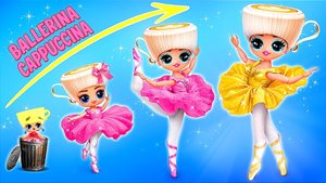 Балерина Капучино растёт! Из Нерда в популярную Italian Brainrot! Поделки для кукол ЛОЛ