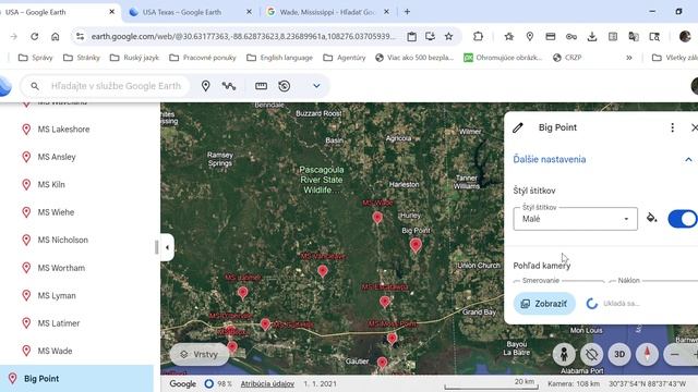Google Earth - USA Mississippi (2. časť)