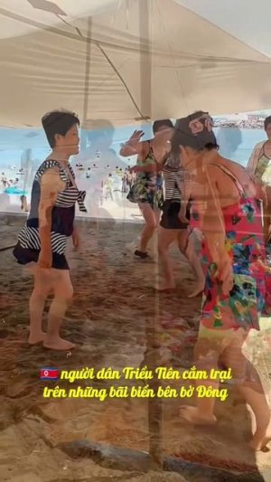🇰🇵 DPRK People in the beaches💃