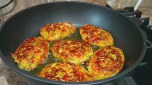 Овощные котлеты из кабачков и картофеля.