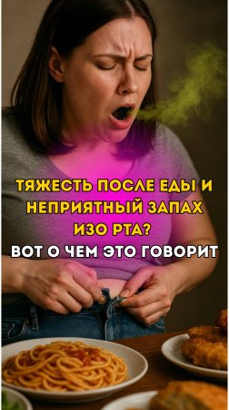 ТЯЖЕСТЬ ПОСЛЕ ЕДЫ И НЕПРИЯТНЫЙ ЗАПАХ ИЗО РТА