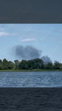В Киеве сильный пожар, как предполагают, на ТЭЦ-6.