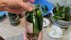 Огурцы маринованные, хрустящие.,просто и вкусно.