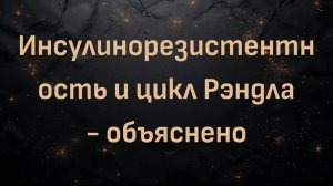 Инсулинорезистентность и цикл Рэндла - объяснено (профессор Барт Кей и Эдвард А. Гоке)