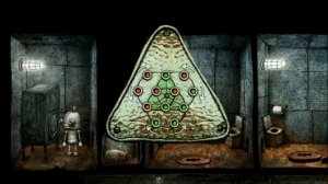 Часть 34 Прохождение игры Machinarium от Bak2ser Открываем дверь 3й камеры, вспомнив время на часах