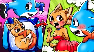 Триппи Троппи стал кошечкой! История Тралалеро 🐱💖 | СПРУНКИ мультик
