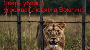 Опасные дикие животные угрожают нападением на людей в деревне Воютино Московской области.