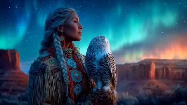 Северное сияние - Музыка флейты коренных американцев исцеляет тело, разум и дух, музыка индейцев