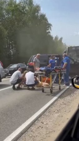 ‼️В Наро-Фоминске в автобус врезалась легковушка‼️