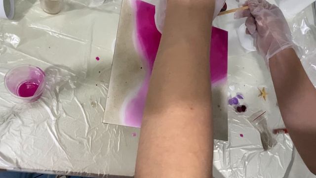 Инструкция по работе с набором из эпоксидной смолы Часы Лавандовый рассвет