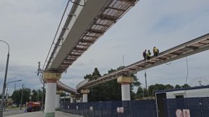 Демонтаж монорельса в районе ВДНХ (06.07.2025)