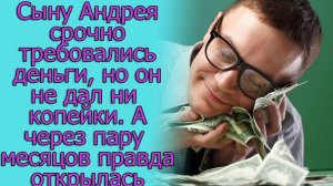Сыну Андрея срочно потребовались деньги, а через несколько месяцев вскрылась вся правда