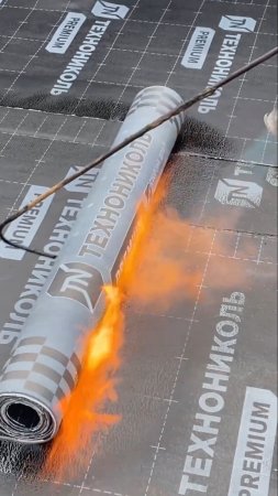 🔥Монтаж битумной плоской кровли