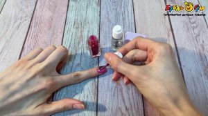 340701 Лак для ногтей LUKKY Just Duet peel-off жемчужный и розовый