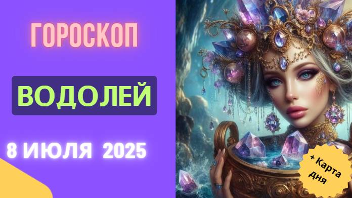 ♒ ВОДОЛЕЙ: ГОРОСКОП НА СЕГОДНЯ 8 ИЮЛЯ 2025 — ДЕНЬ ИННОВАЦИЙ И СОЦИАЛЬНОЙ АКТИВНОСТИ!