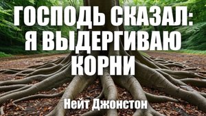 ГОСПОДЬ СКАЗАЛ: Я ВЫДЁРГИВАЮ КОРНИ.
Нейт Джонстон