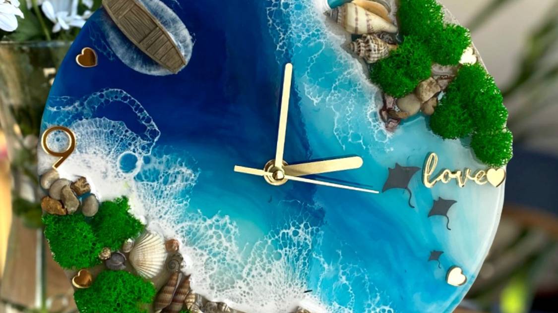 Инструкция по набору с эпоксидной смолой Часы Тихая Бухта смотреть онлайн