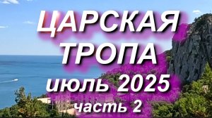 Царская тропа июль 2025 часть 2: идём от камня "Утюжок" до Ливадии #крым #ялта #гаспра #ливадия