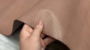 Lizard Powder Rosa (0,9-1,1 мм), цв. Бежевый, натуральная кожа