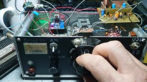 Первое испытание блока УПЧ совместно с блоком ГПД и опорника.