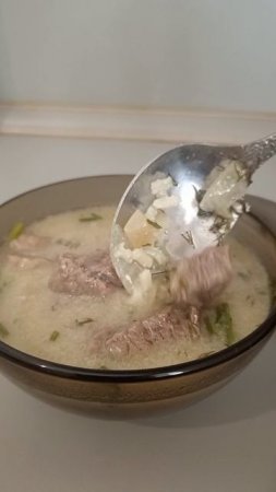 Брнзи апур - рисовый суп с желтком