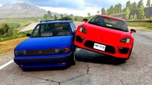 Автокатастрофы на высокой скорости #249 - BeamNG Drive