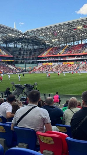 Новый тренд в столице: всей семьёй на футбол. ЦСКА-Белград.⚽👕❤️💪