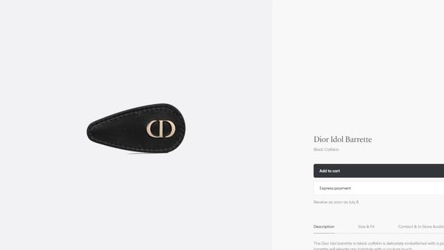 Обзор Dior Idol Barrette Одежда и обувь